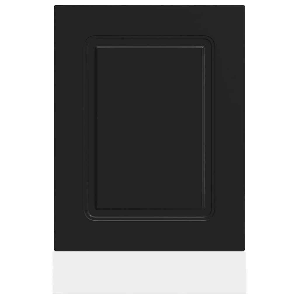 Dishwasher Panel "Kalmar" Black 45x1,5x57 cm Engineered Wood