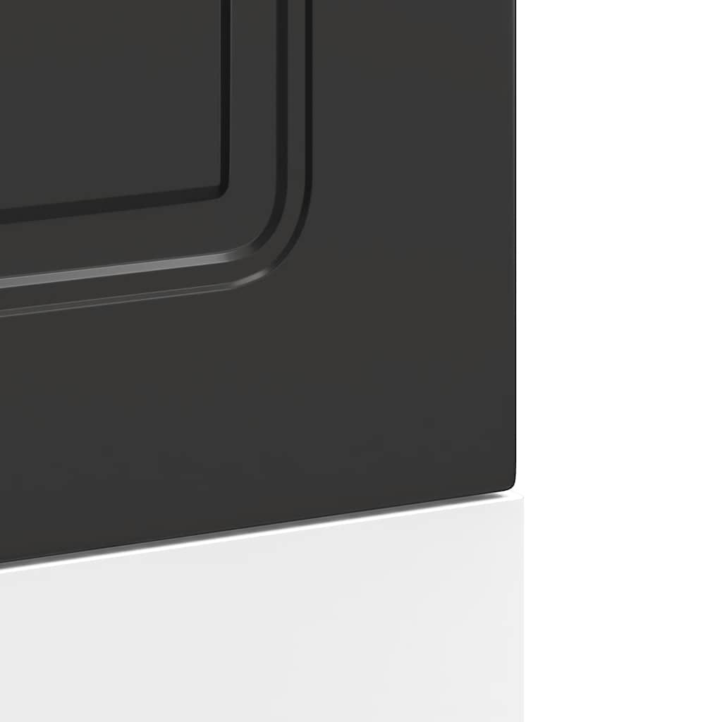Dishwasher Panel "Kalmar" Black 45x1,5x57 cm Engineered Wood