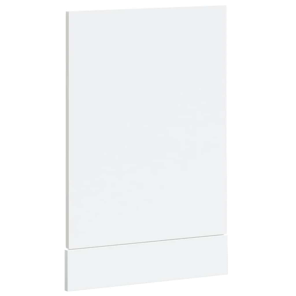 vidaXL Dishwasher Panel Kalmar High Gloss White 45x1.5x67 cm Engineered Wood