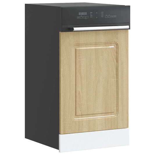 vidaXL Dishwasher Panel Kalmar Sonoma Oak 45x1.5x67 cm Engineered Wood