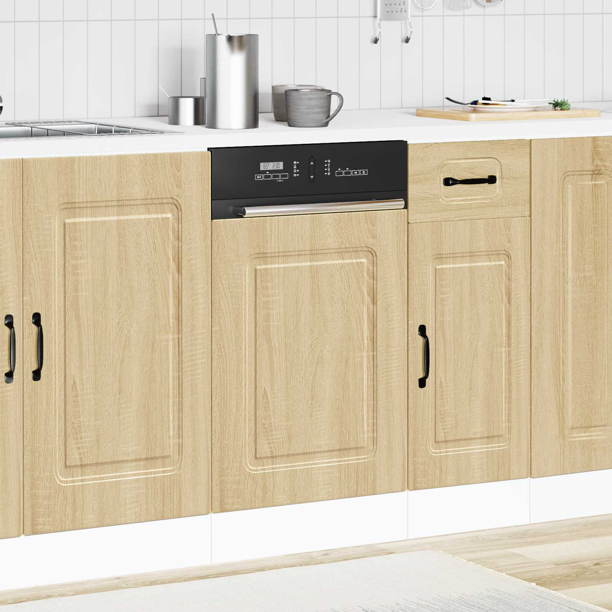 Dishwasher Panel "Kalmar" Sonoma Oak 45x1,5x57 cm Engineered Wood