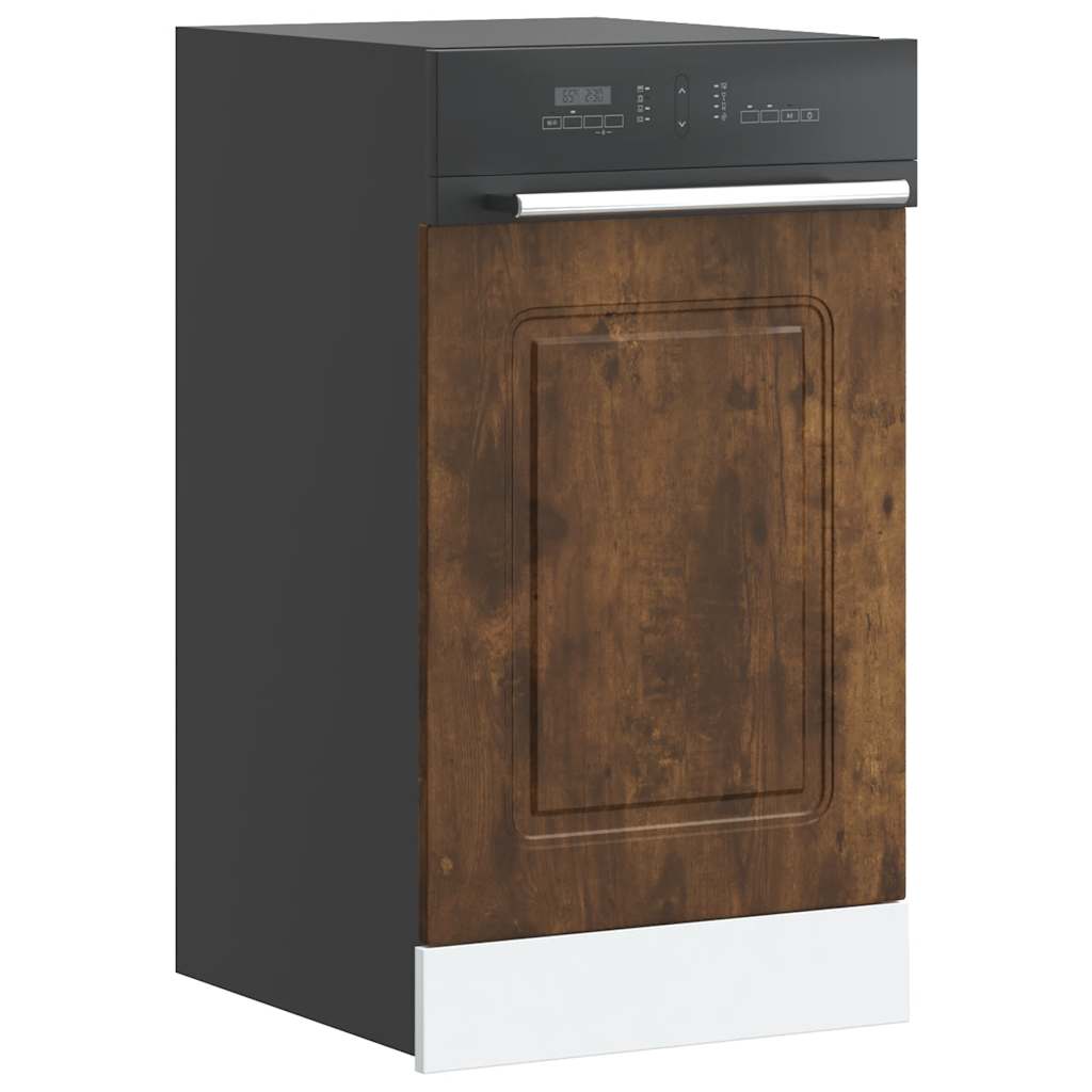 vidaXL Dishwasher Panel Kalmar Smoked Oak 45x1.5x67 cm Engineered Wood