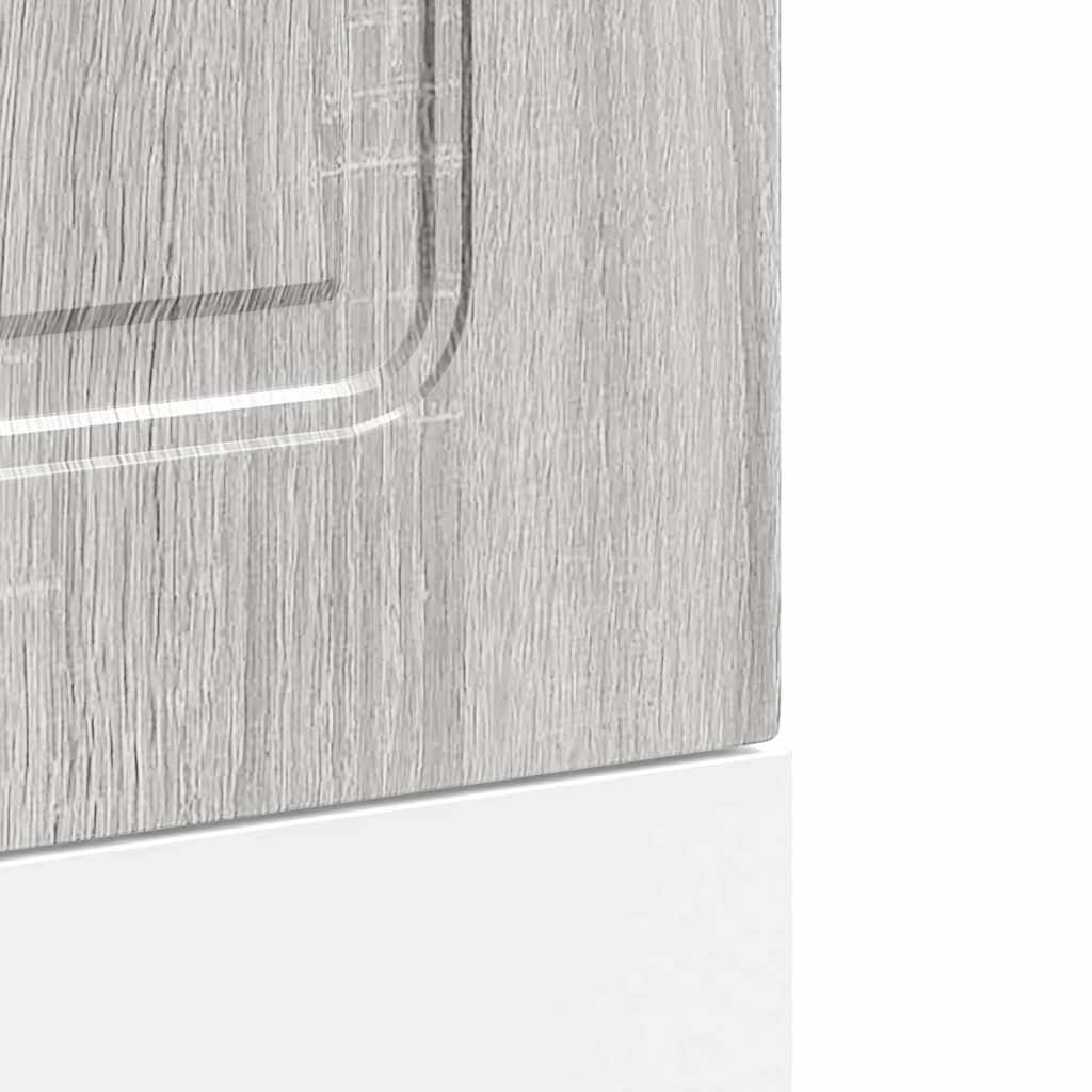 vidaXL Dishwasher Panel Kalmar Grey Sonoma 45x1.5x67 cm Engineered Wood