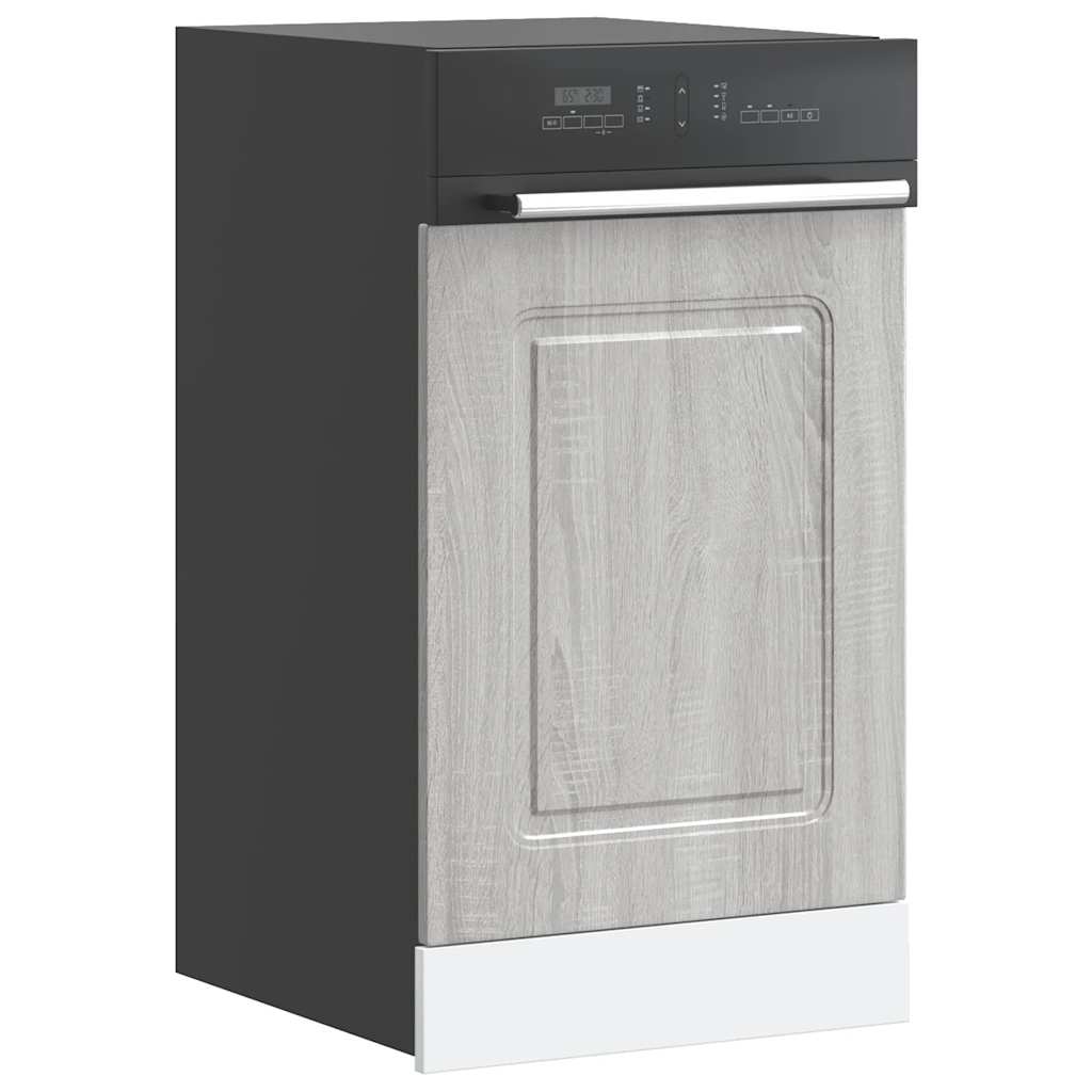 vidaXL Dishwasher Panel Kalmar Grey Sonoma 45x1.5x67 cm Engineered Wood