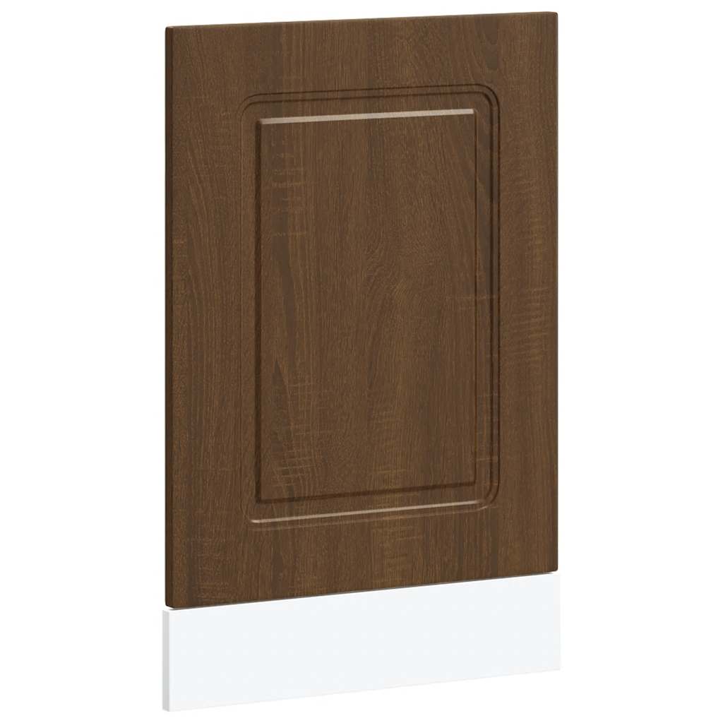 vidaXL Dishwasher Panel Kalmar Brown Oak 45x1.5x67 cm Engineered Wood