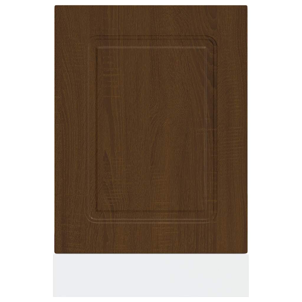 vidaXL Dishwasher Panel Kalmar Brown Oak 45x1.5x67 cm Engineered Wood