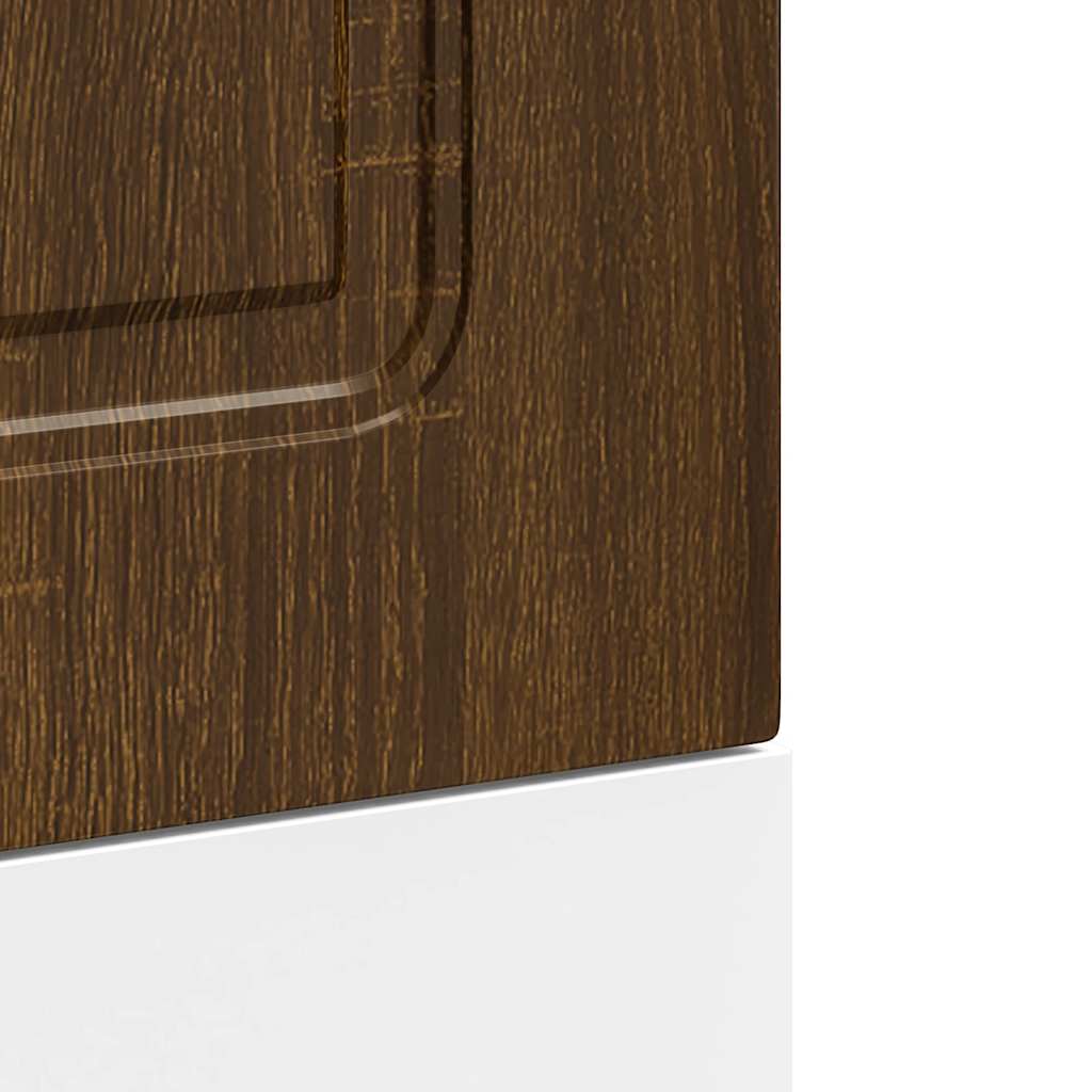 vidaXL Dishwasher Panel Kalmar Brown Oak 45x1.5x67 cm Engineered Wood