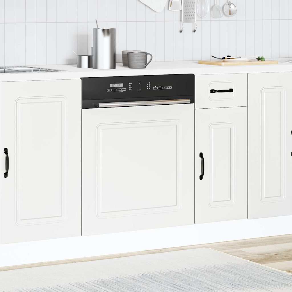 Dishwasher Panel "Kalmar" White 60x1,5x57 cm Engineered Wood
