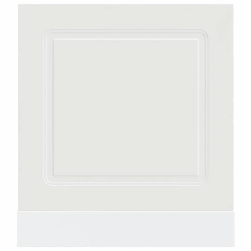 Dishwasher Panel "Kalmar" White 60x1,5x57 cm Engineered Wood