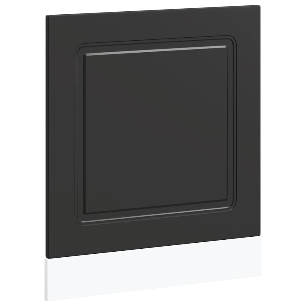 Dishwasher Panel "Kalmar" Black 60x1,5x57 cm Engineered Wood