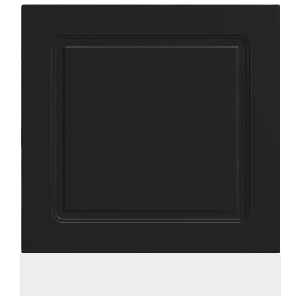 Dishwasher Panel "Kalmar" Black 60x1,5x57 cm Engineered Wood