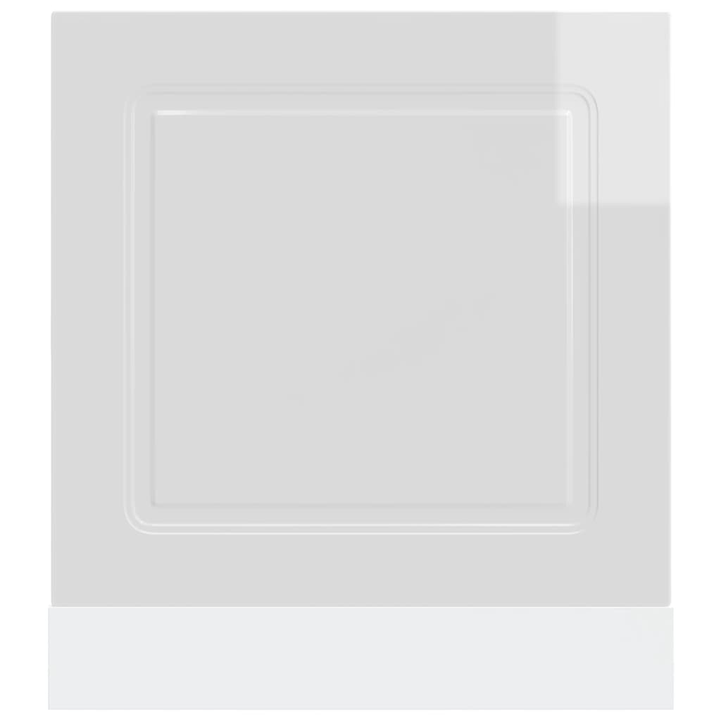 Dishwasher Panel "Kalmar" High Gloss White 60x1.5x57 cm