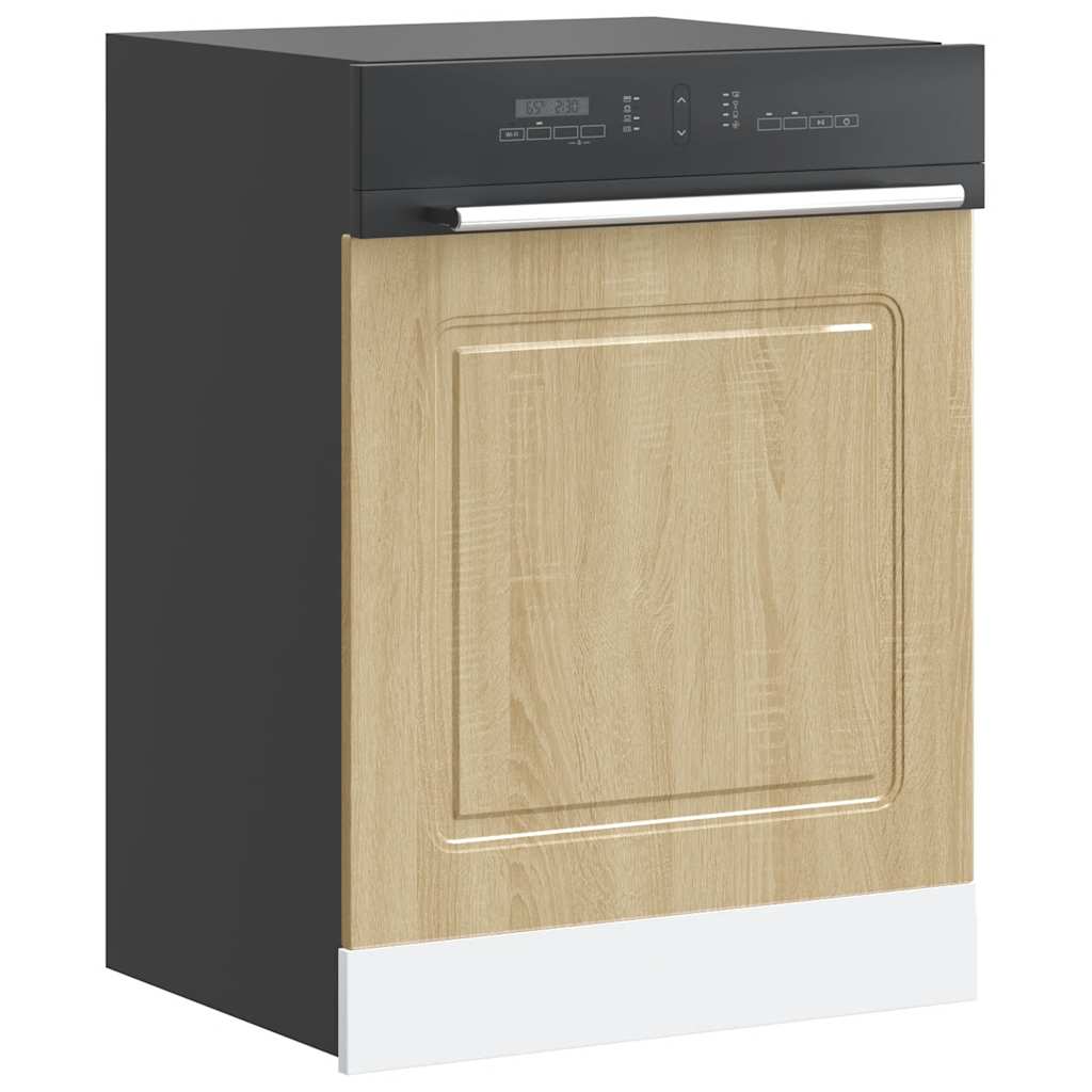 vidaXL Dishwasher Panel Kalmar Sonoma Oak 60x1.5x67 cm Engineered Wood