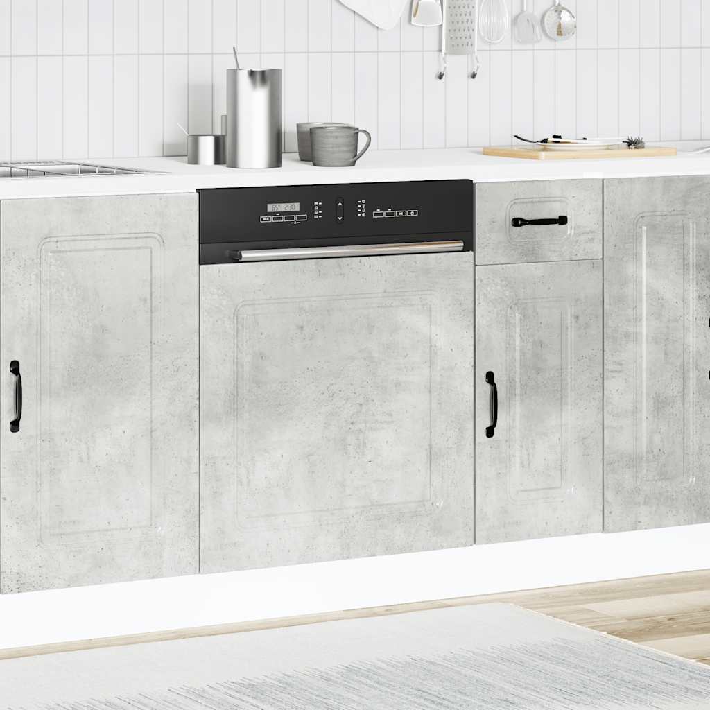 Dishwasher Panel "Kalmar" Concrete Grey 60x1.5x57 cm