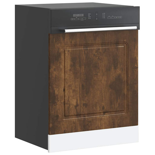 vidaXL Dishwasher Panel Kalmar Smoked Oak 60x1.5x67 cm Engineered Wood