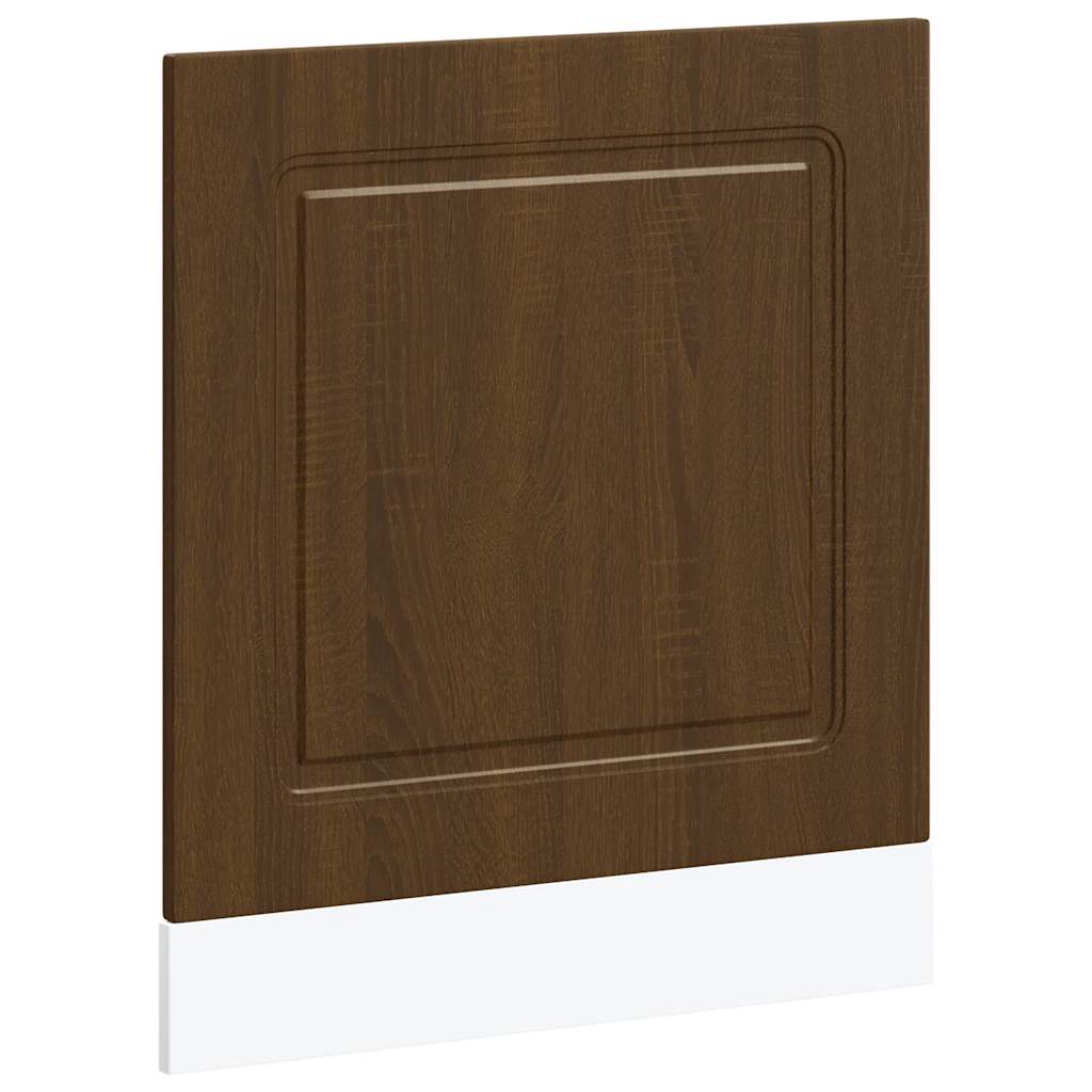 vidaXL Dishwasher Panel Kalmar Brown Oak 60x1.5x67 cm Engineered Wood