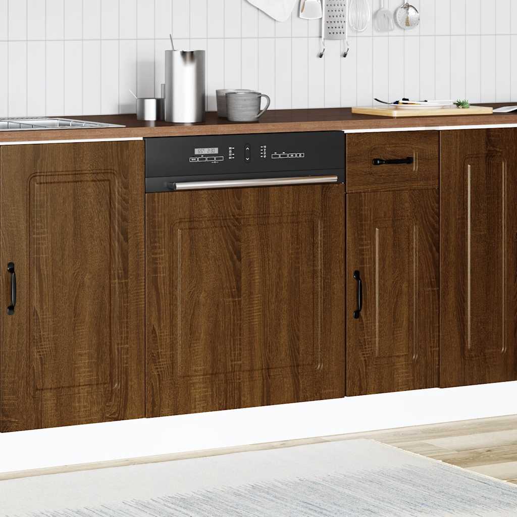 Dishwasher Panel "Kalmar" Brown Oak 60x1,5x57 cm Engineered Wood