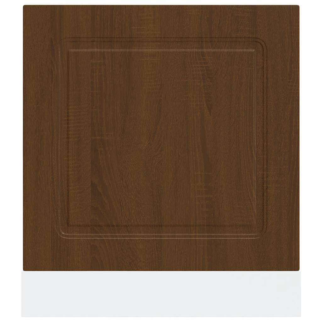 vidaXL Dishwasher Panel Kalmar Brown Oak 60x1.5x67 cm Engineered Wood