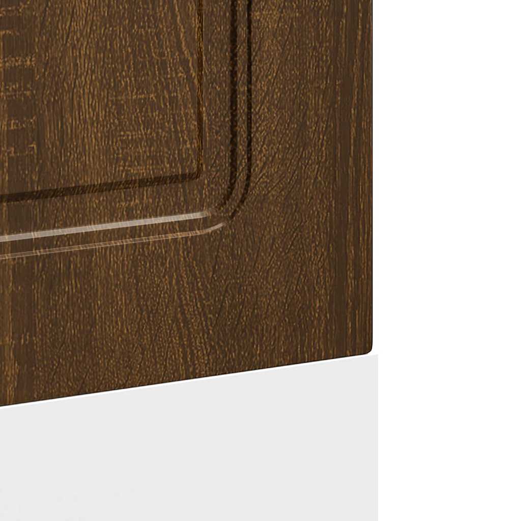 vidaXL Dishwasher Panel Kalmar Brown Oak 60x1.5x67 cm Engineered Wood