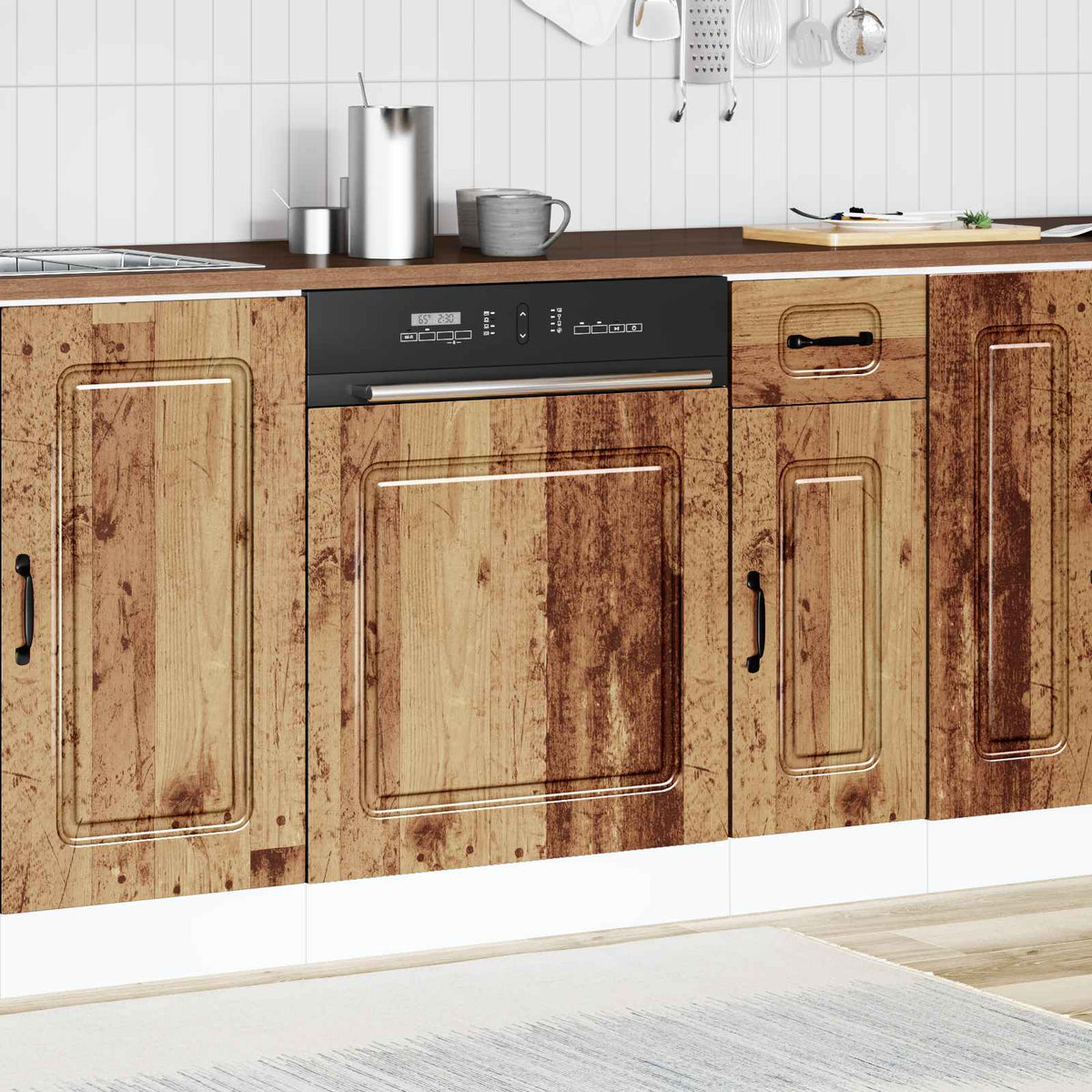 Dishwasher Panel "Kalmar" Old Wood 60x1,5x57 cm Engineered Wood