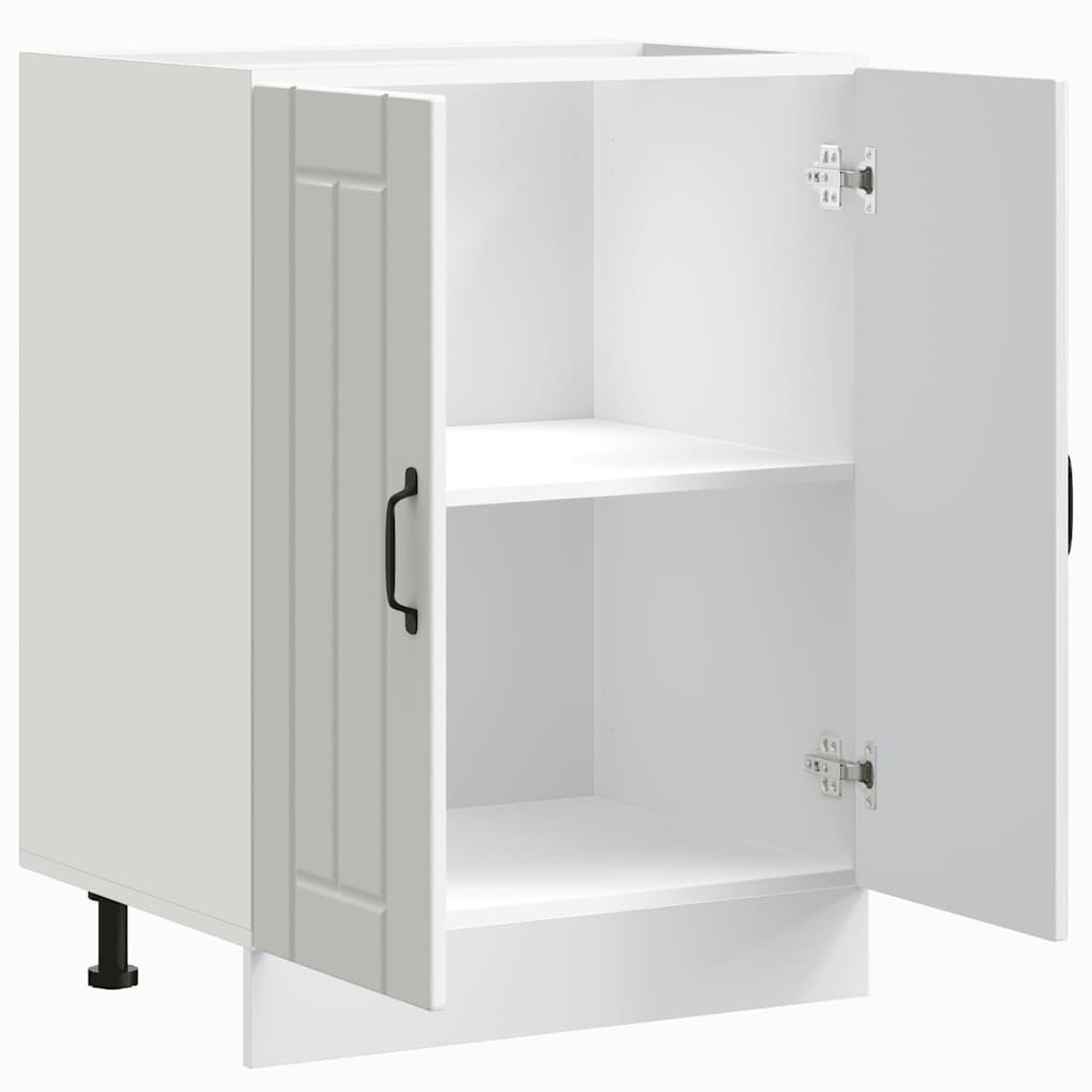 Sink Base Cabinet "Lucca" White Engineered Wood