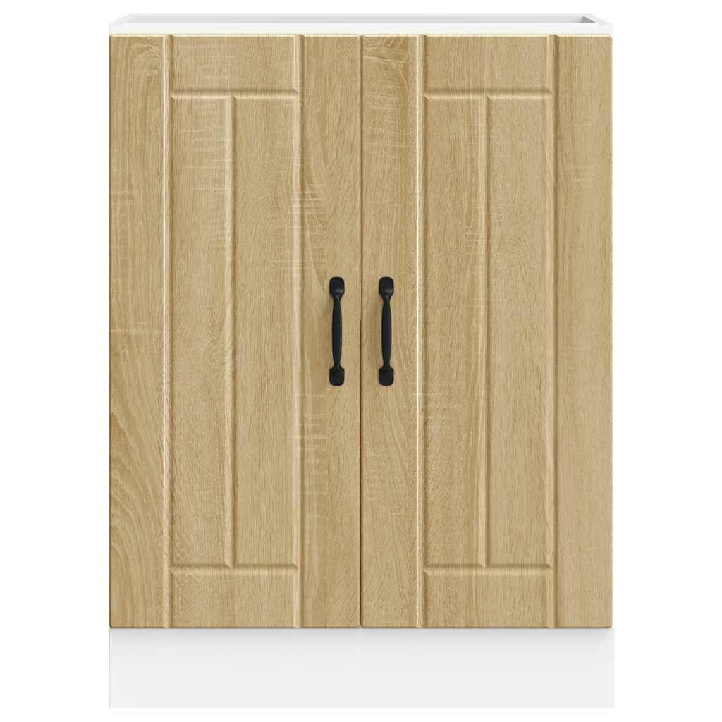 Sink Base Cabinet "Lucca" Sonoma Oak Engineered Wood