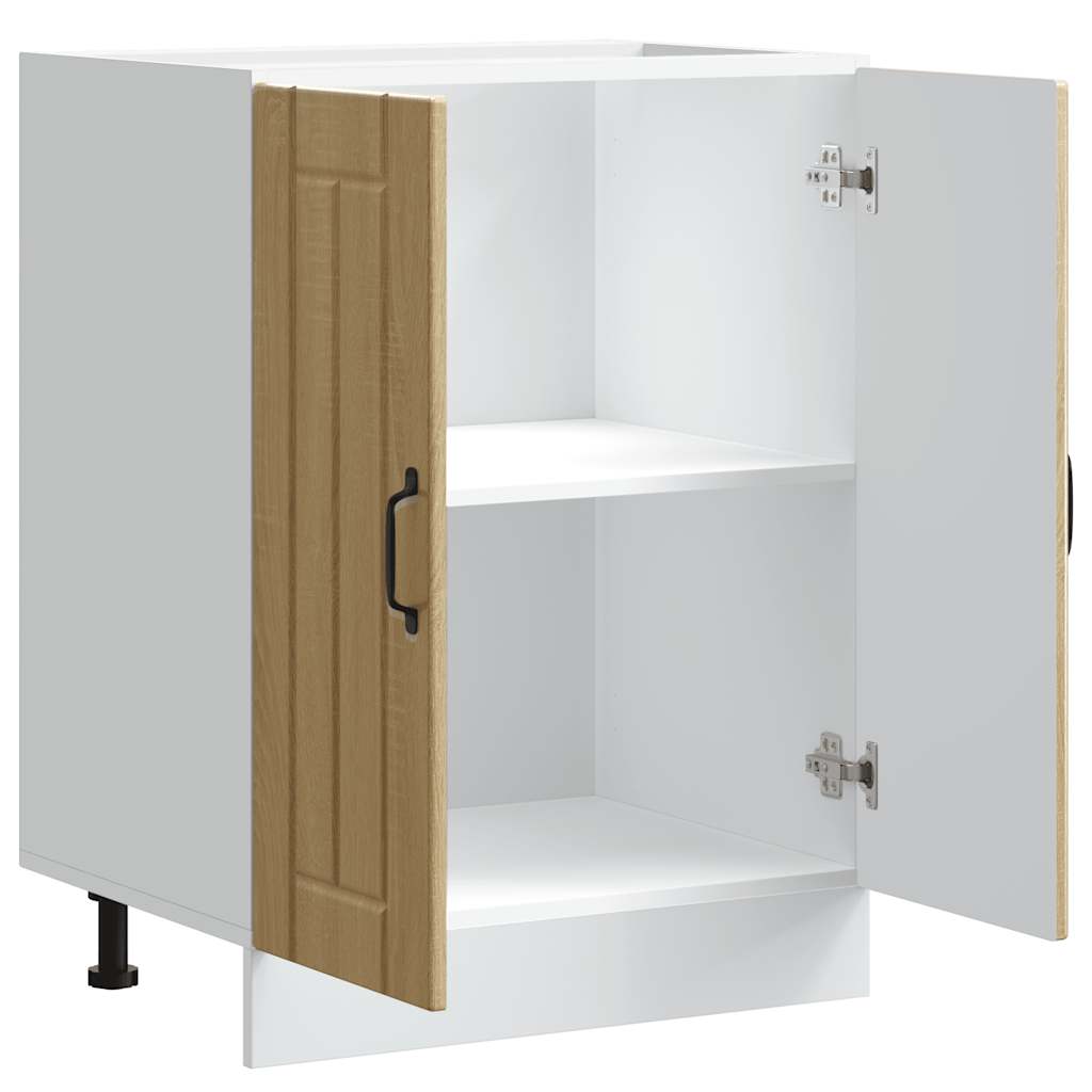 Sink Base Cabinet "Lucca" Sonoma Oak Engineered Wood