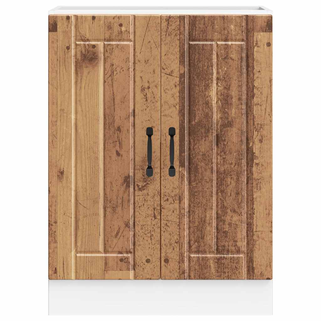 Sink Base Cabinet Lucca Old Wood Engineered Wood