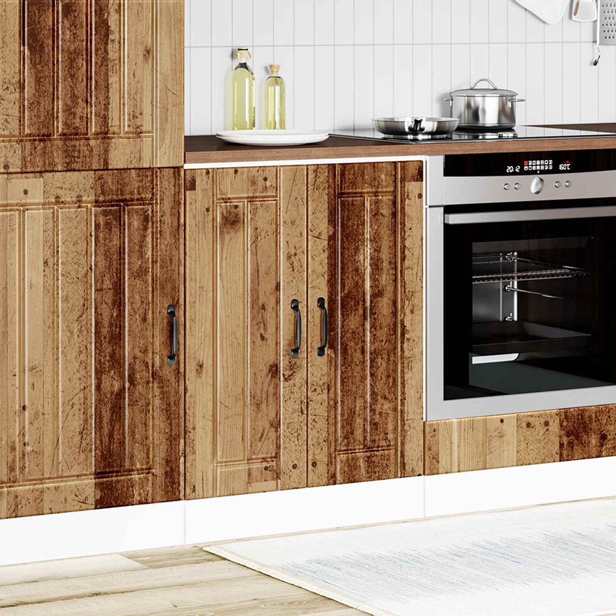 Sink Base Cabinet "Lucca" Old Wood Engineered Wood