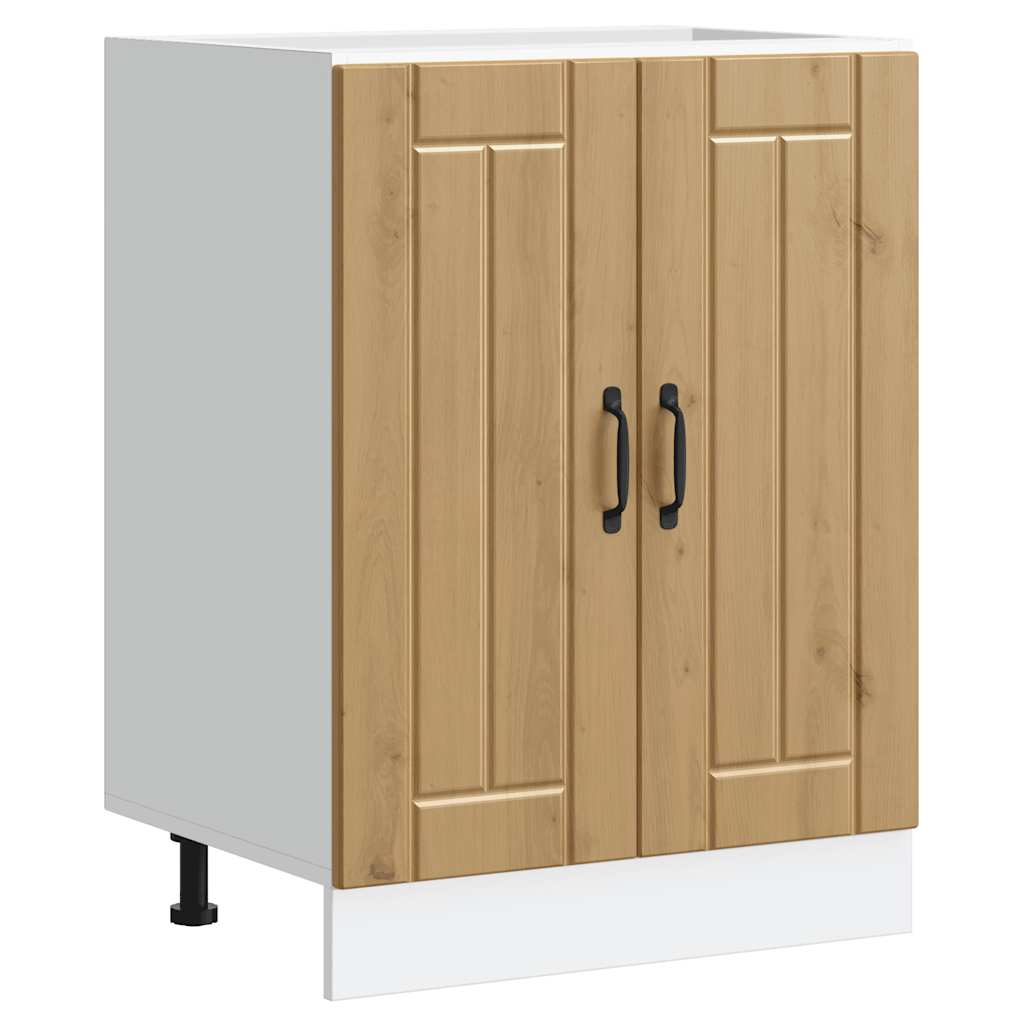 Sink Base Cabinet "Lucca" Artisan Oak Engineered Wood