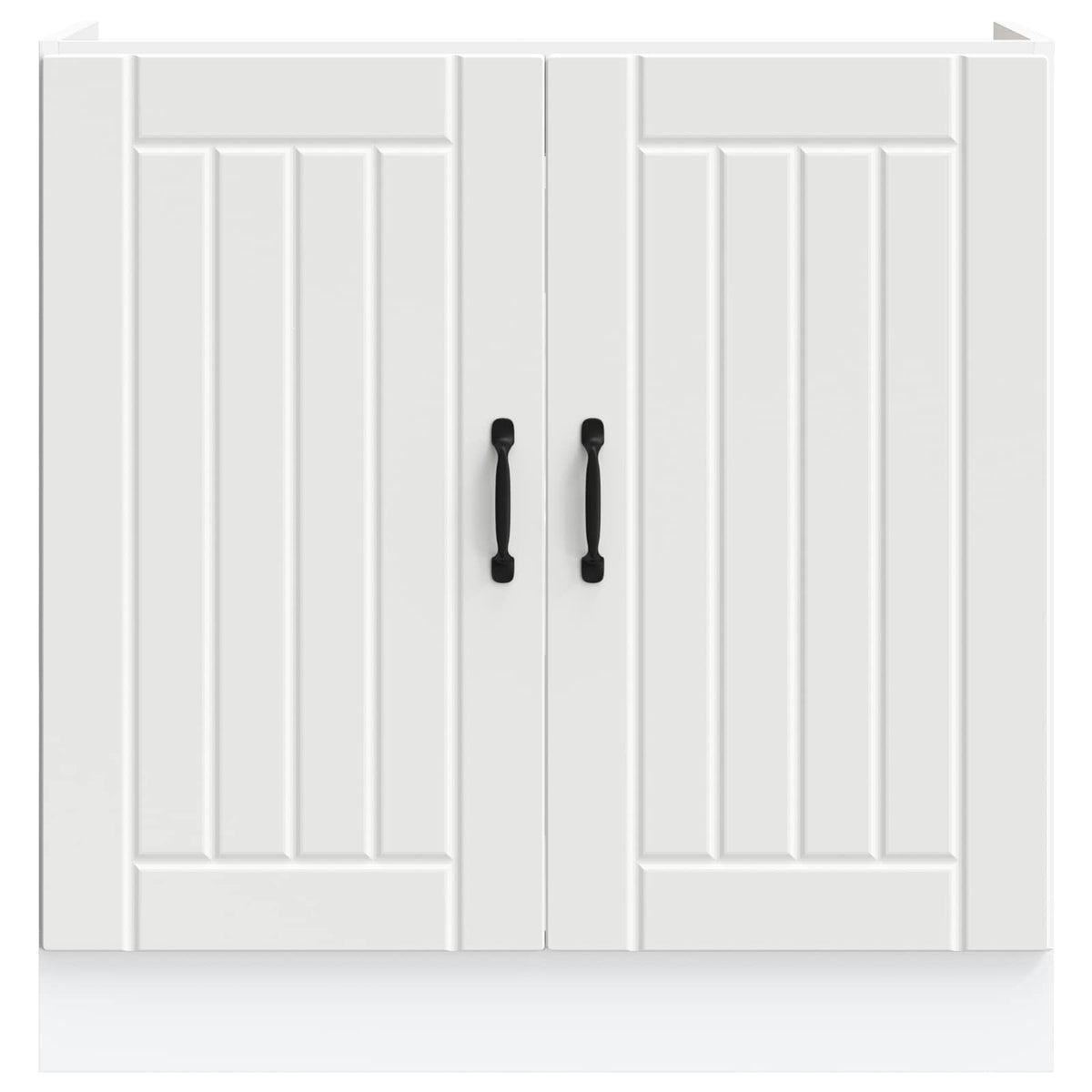Sink Base Cabinet "Lucca" White Engineered Wood