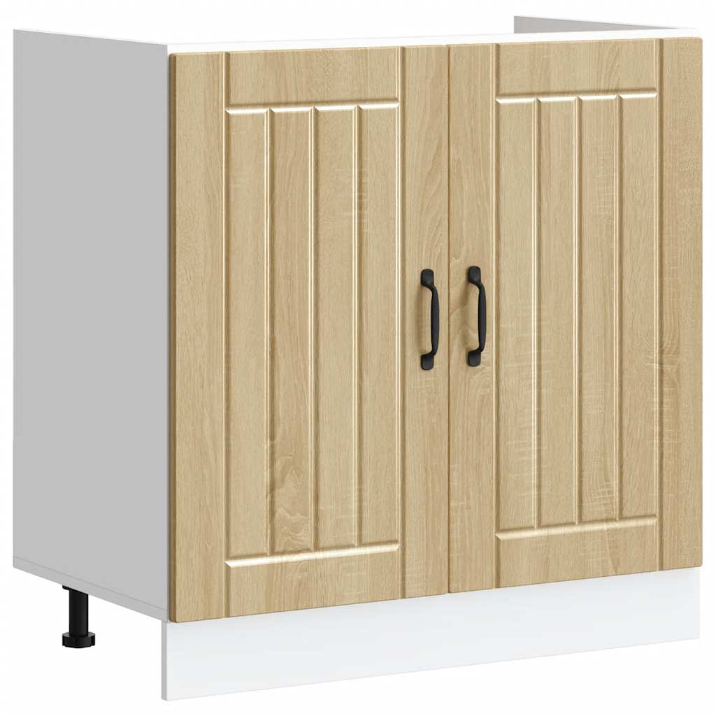 Sink Base Cabinet Lucca Sonoma Oak Engineered Wood