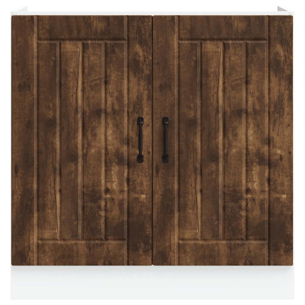 Sink Base Cabinet Lucca Smoked Oak Engineered Wood
