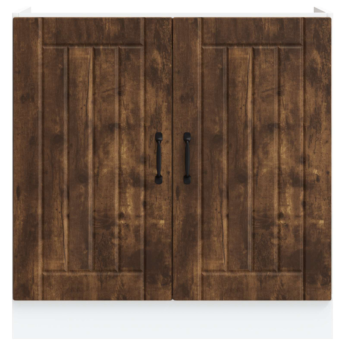 Sink Base Cabinet "Lucca" Smoked Oak Engineered Wood