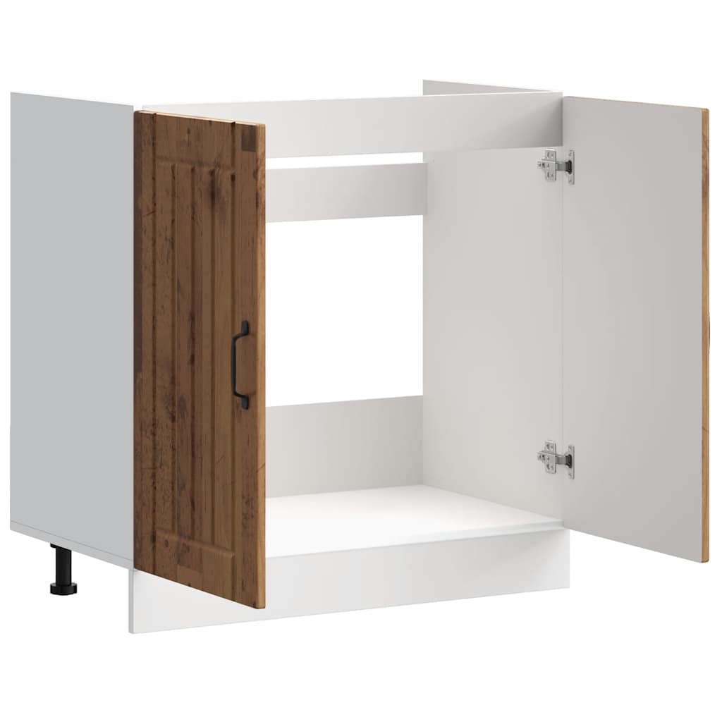 Sink Base Cabinet Lucca Old Wood Engineered Wood