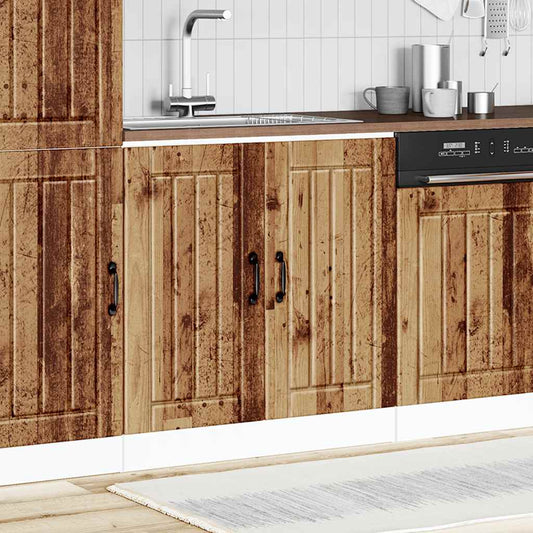 Sink Base Cabinet "Lucca" Old Wood Engineered Wood