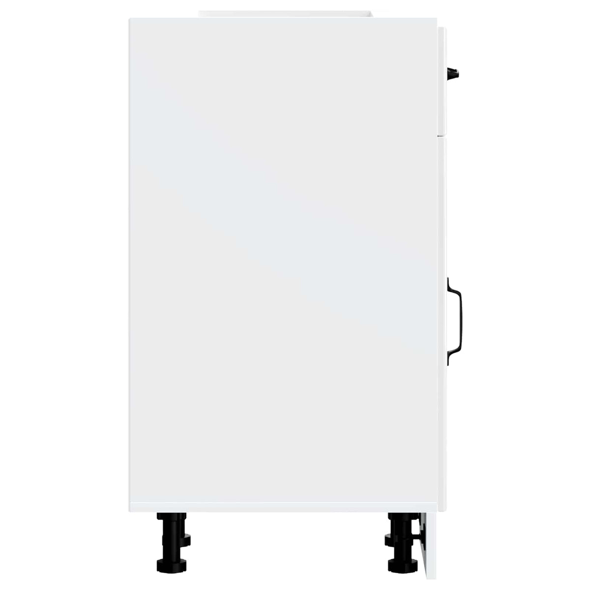 Kitchen Base Cabinet "Lucca" High Gloss White Engineered Wood