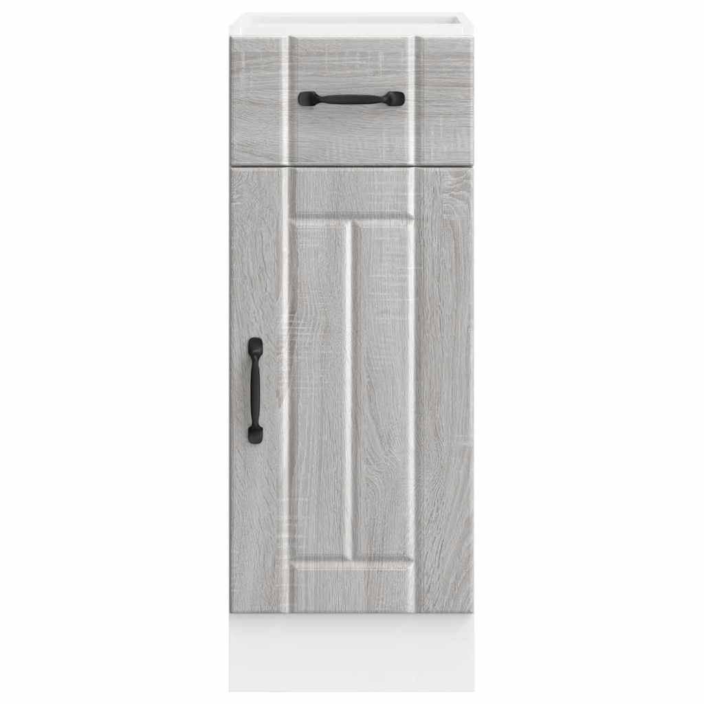 Kitchen Base Cabinet "Lucca" Grey Sonoma Engineered Wood