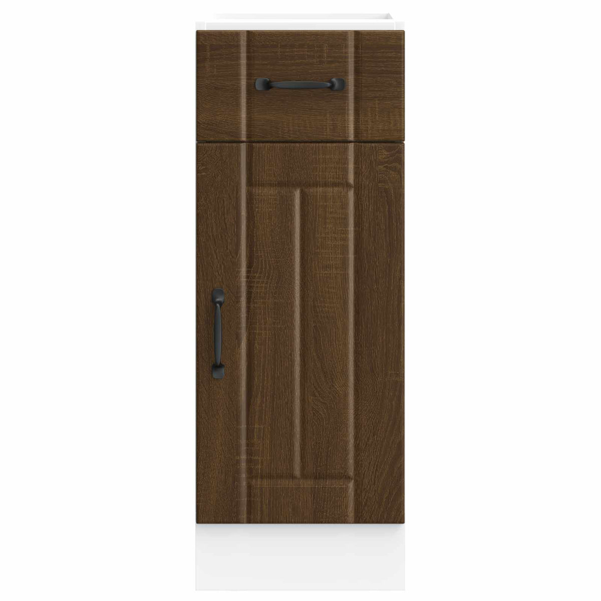 Kitchen Base Cabinet "Lucca" Brown Oak Engineered Wood