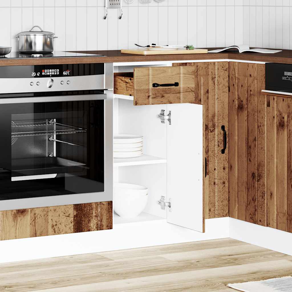 vidaXL Kitchen Base Cabinet Lucca Old Wood Engineered Wood