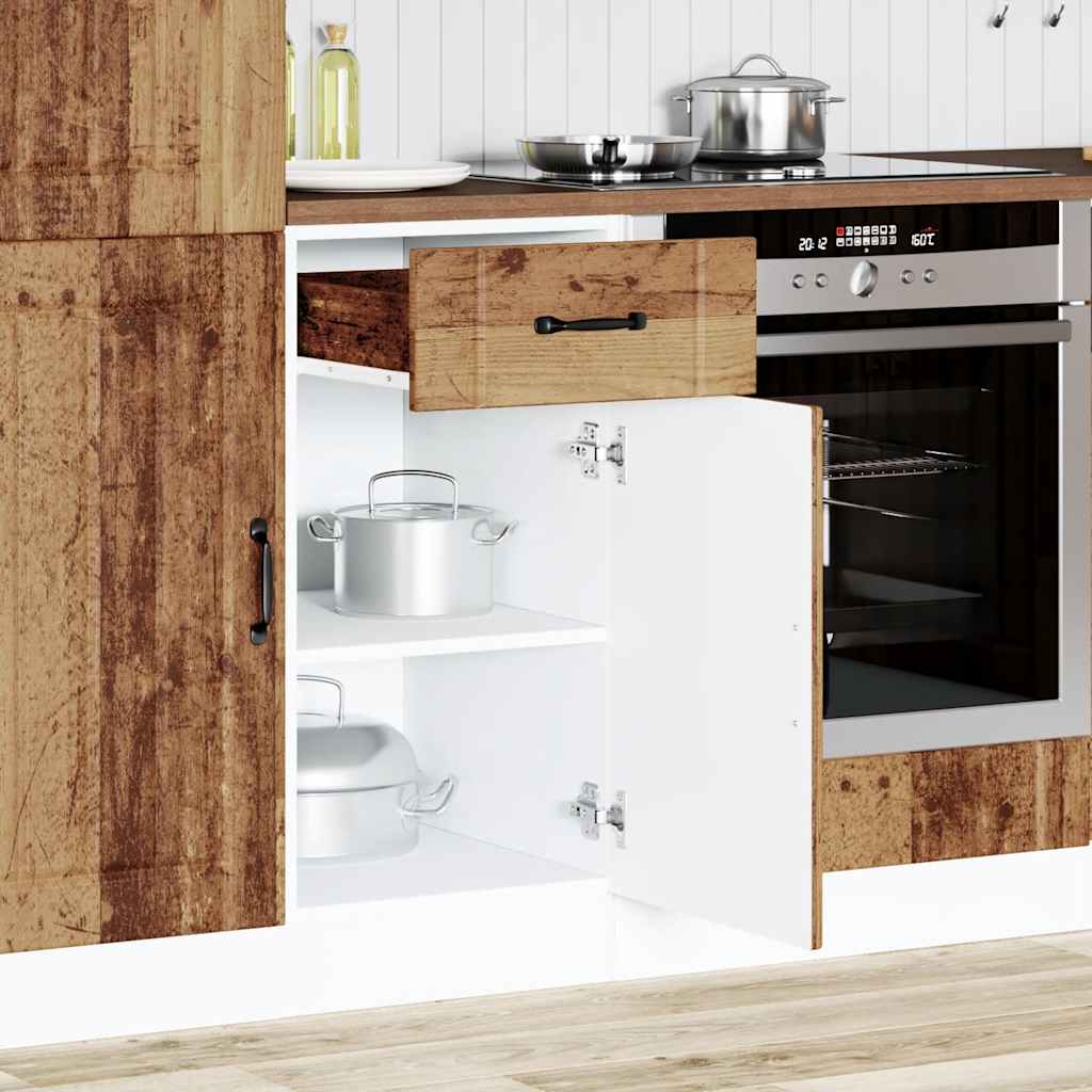 vidaXL Kitchen Base Cabinet Lucca Old Wood Engineered Wood