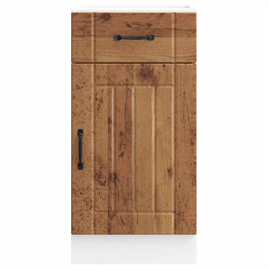 Kitchen Base Cabinet "Lucca" Old Wood Engineered Wood