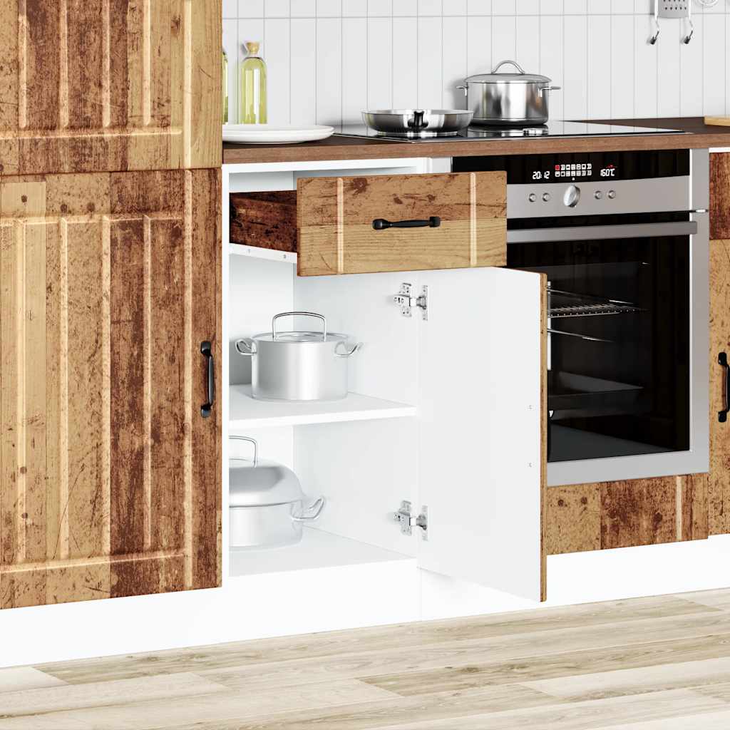 Kitchen Base Cabinet Lucca Old Wood Engineered Wood