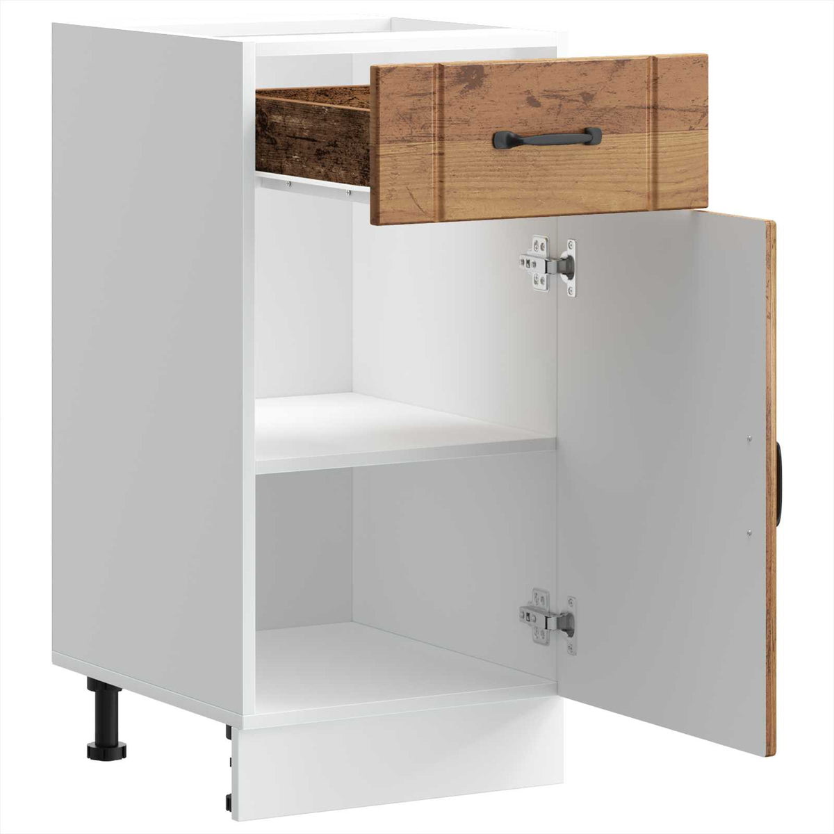 Kitchen Base Cabinet "Lucca" Old Wood Engineered Wood