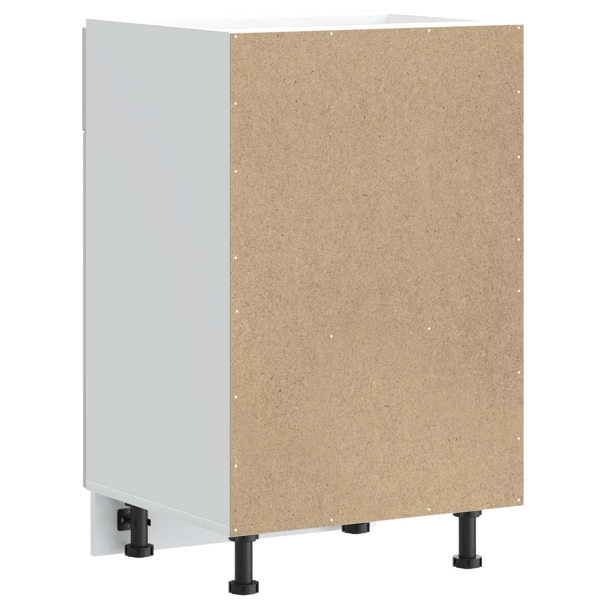 Kitchen Base Cabinet "Lucca" High Gloss White Engineered Wood