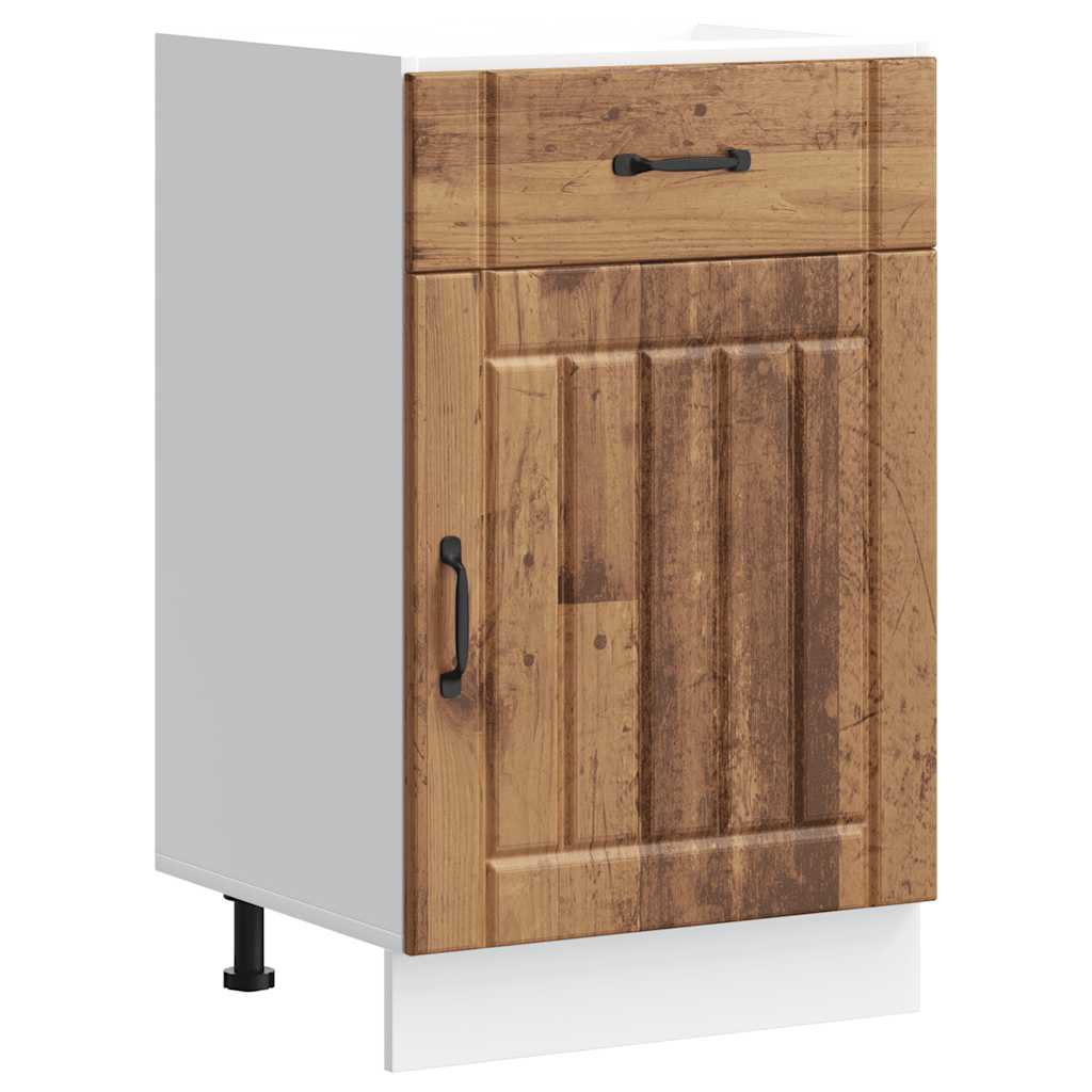 vidaXL Kitchen Base Cabinet Lucca Old Wood Engineered Wood