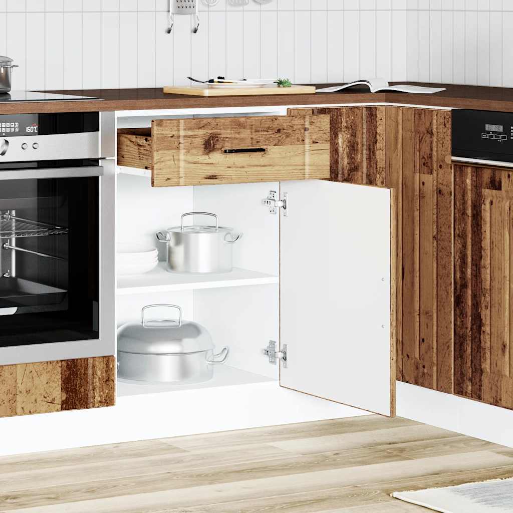 vidaXL Kitchen Base Cabinet Lucca Old Wood Engineered Wood