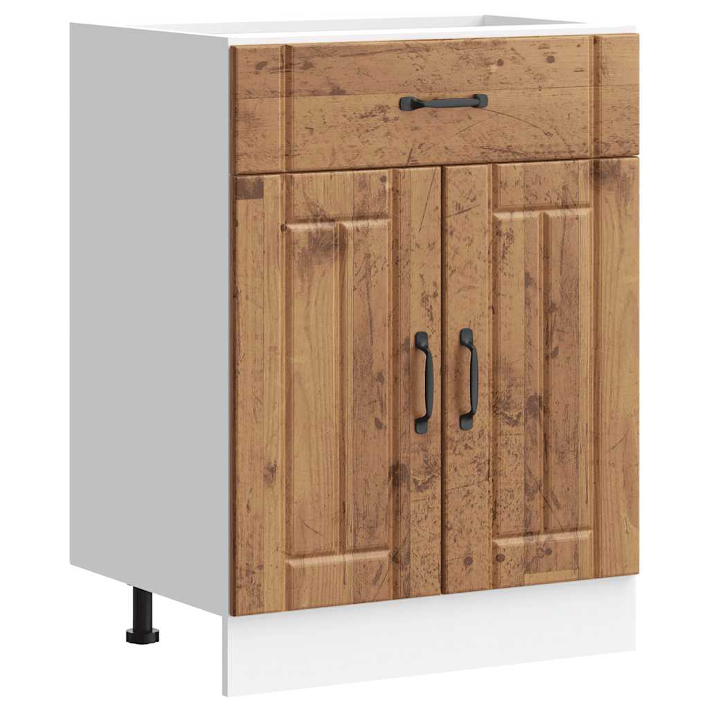 vidaXL Kitchen Base Cabinet Lucca Old Wood Engineered Wood