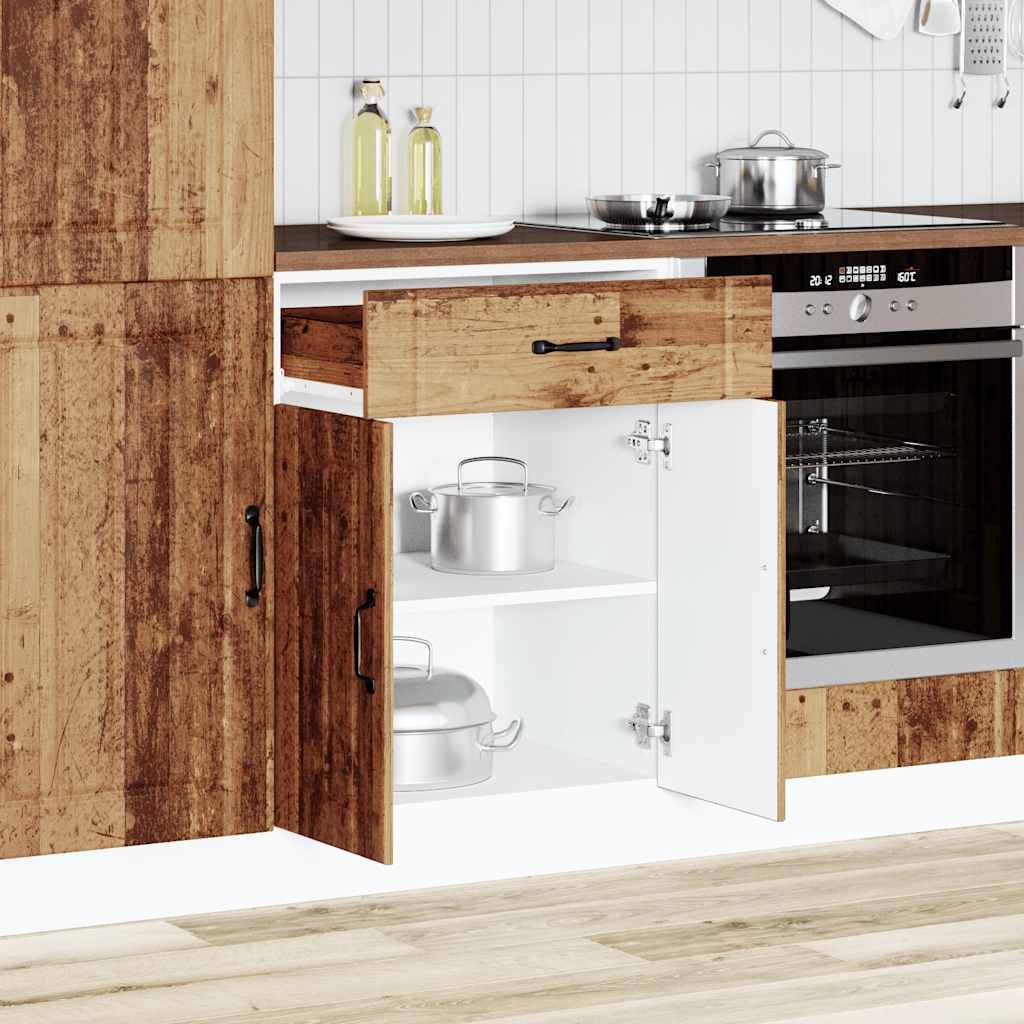 vidaXL Kitchen Base Cabinet Lucca Old Wood Engineered Wood