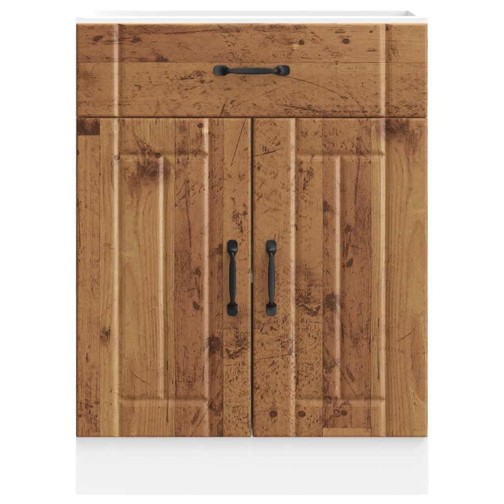 vidaXL Kitchen Base Cabinet Lucca Old Wood Engineered Wood